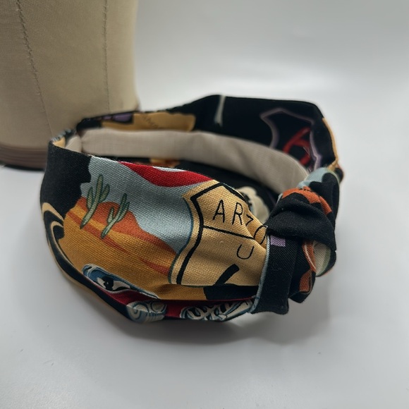 Handmade Rout 66 Colorful Graphic knotted Headband - Picture 5 of 5